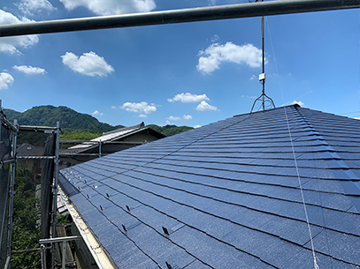 屋根塗装工事で心配してた雨漏りも安心！