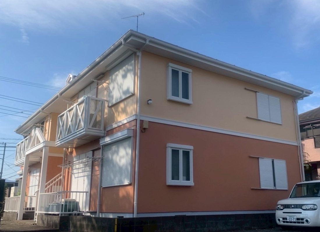 座間市入谷西｜外壁塗装・屋根塗装｜ワームクレイ×アプリコット
