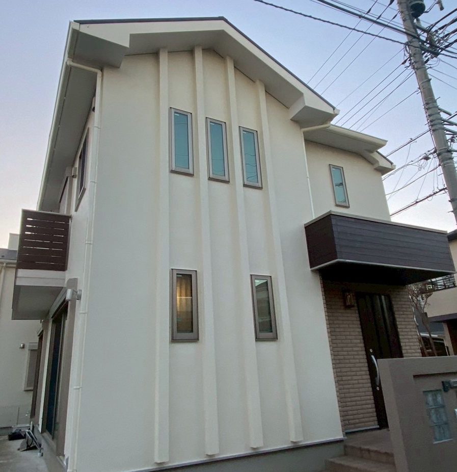相模原市南区上鶴間｜外壁塗装・屋根塗装｜ブロークンホワイト